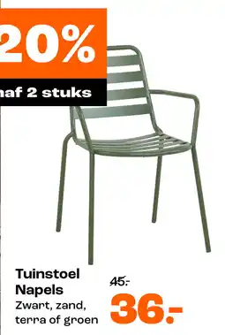 Kwantum Tuinstoel Napels aanbieding