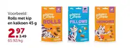 AVEVE Rolls met kip en kalkoen 45 g ROLLS aanbieding