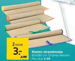 Xenos Rieten strandmatje aanbieding