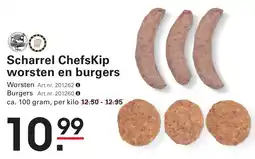 Sligro Scharrel Chefskip worsten en burgers aanbieding