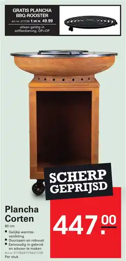 Sligro Plancha Corten aanbieding