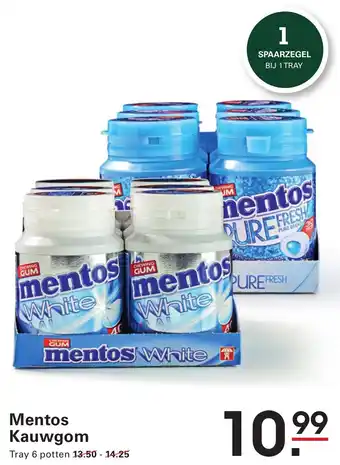 Sligro Mentos Kauwgom aanbieding