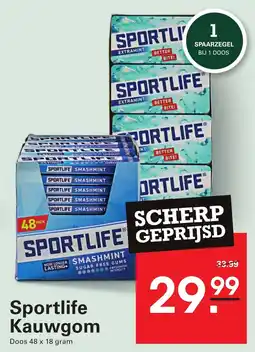 Sligro Sportlife Kauwgom aanbieding