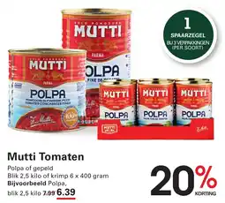 Sligro Mutti Tomaten aanbieding