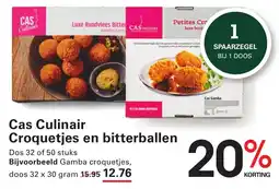 Sligro Cas Culinair Croquetjes en bitterballen aanbieding