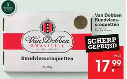 Sligro Van Dobben Rundvlees croquetten aanbieding