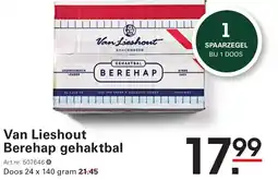 Sligro Van Lieshout Berehap gehaktbal aanbieding