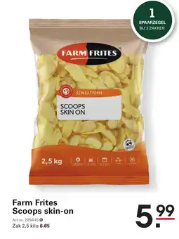 Sligro Farm Frites Scoops skin-on aanbieding