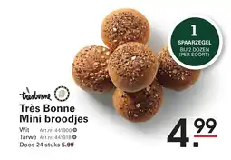 Sligro Très Bonne Mini broodjes aanbieding