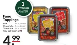Sligro Fano Toppings aanbieding