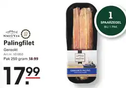 Sligro Palingfilet Gerookt aanbieding