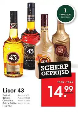Sligro Licor 43 aanbieding