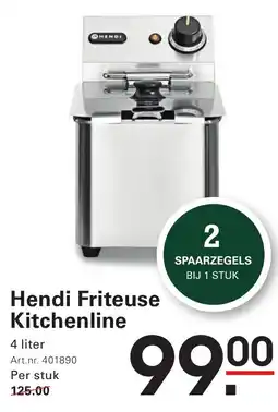 Sligro Hendi Friteuse Kitchenline aanbieding