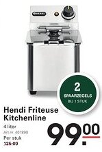 Sligro Hendi Friteuse Kitchenline aanbieding