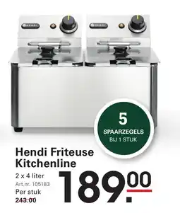 Sligro Hendi Friteuse Kitchenline aanbieding