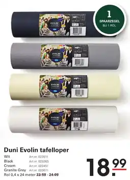 Sligro Duni Evolin tafelloper aanbieding