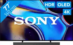 Coolblue Sony 77 Bravia 8 OLED 4K (2024) + Sony Bravia Theatre Bar 8 aanbieding