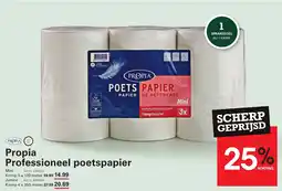 Sligro Propia Professioneel Poetspapier Mini aanbieding