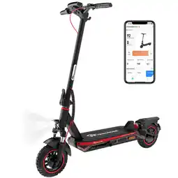 Decathlon Opvouwbare elektrische step voor volwassenen - EVERCROSS A1 (ABE) - Zwart Rood aanbieding