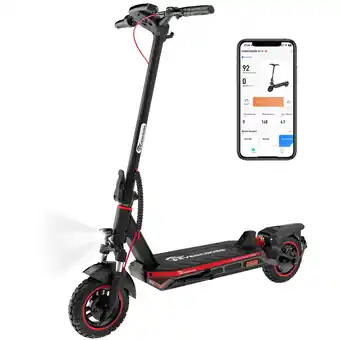 Decathlon Opvouwbare elektrische step voor volwassenen - EVERCROSS A1 (ABE) - Zwart Rood aanbieding