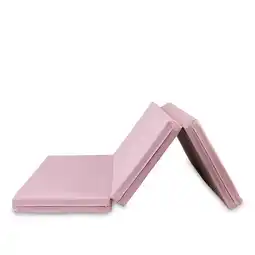 Decathlon Sportmat 150 x 100 x 8 cm roze/beige opvouwbare zachte vloermat Jeflex aanbieding