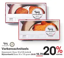 Sligro Varkensschnitzels aanbieding