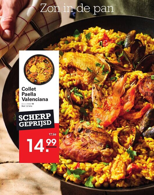 Sligro Collet Paella Valenciana aanbieding