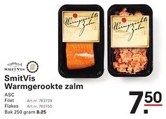 Sligro SmitVis Warmgerookte zalm aanbieding