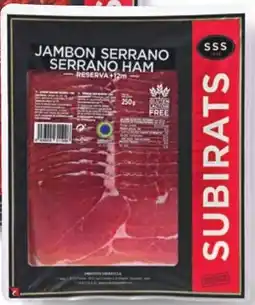 Subirats Vleeswaren Gesneden serranoham