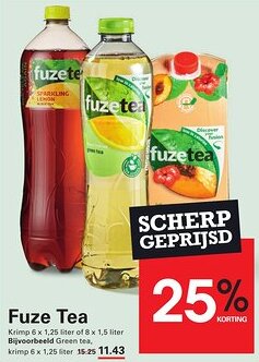 Sligro Fuze Tea aanbieding