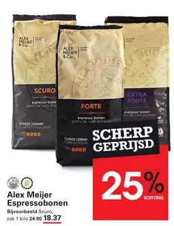 Sligro Alex Meijer Espressobonen aanbieding