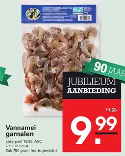 Sligro Vannamei garnalen Easy peel 16/20, ASC aanbieding