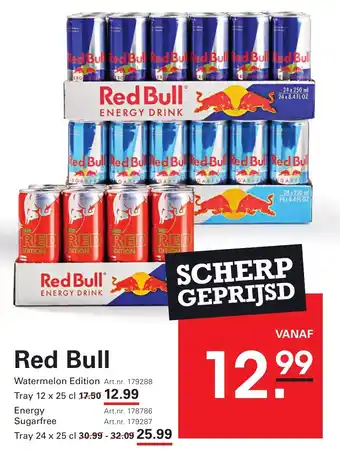 Sligro Red Bull aanbieding