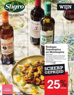 Sligro Bodegas Fuentespina en Montespina aanbieding