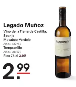 Sligro Legado Muñoz aanbieding