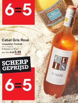 Sligro Cabel Gris Rosé Languedoc aanbieding