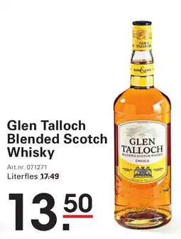 Sligro Glen Talloch Blended Scotch Whisky aanbieding