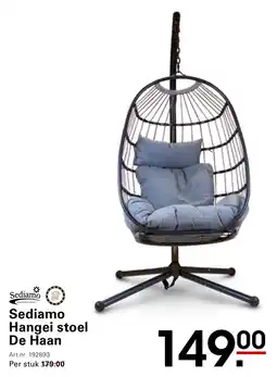 Sligro Sediamo Hangei stoel De Haan aanbieding