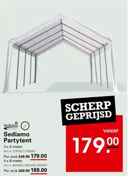 Sligro Sediamo Partytent aanbieding
