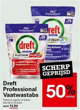 Sligro Dreft Professional Vaatwastabs aanbieding