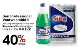 Sligro Sun Professional Vaatwasmiddel aanbieding