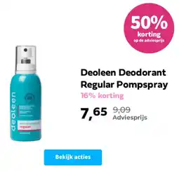 Plein.nl Deoleen Deodorant Regular Pompspray aanbieding