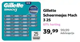 Plein.nl Gillette Scheermesjes Mach aanbieding