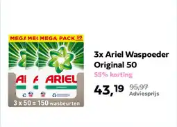 Plein.nl 3x Ariel Waspoeder Original 50 aanbieding