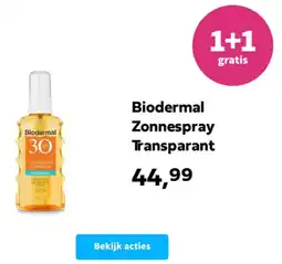 Plein.nl Biodermal Zonnespray Transparant aanbieding