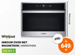 Expert Whirlpool inbouw oven met magnetron aanbieding