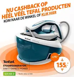 Expert Tefal stoomgenerator aanbieding
