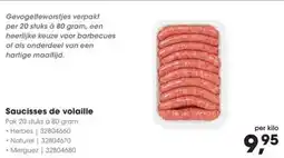 Hanos Saucisses de volaille aanbieding