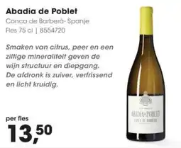 Hanos Abadia de Poblet aanbieding