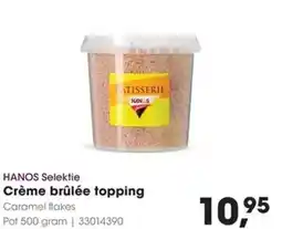 Hanos Crème brûlée topping aanbieding